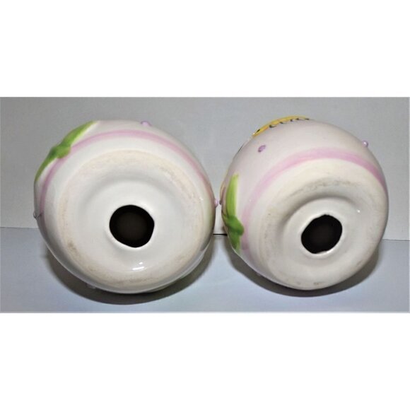 Flower and Butterfly ceramic set of 2 eggs, Easter, Spring, Decor - Picture 7 of 7